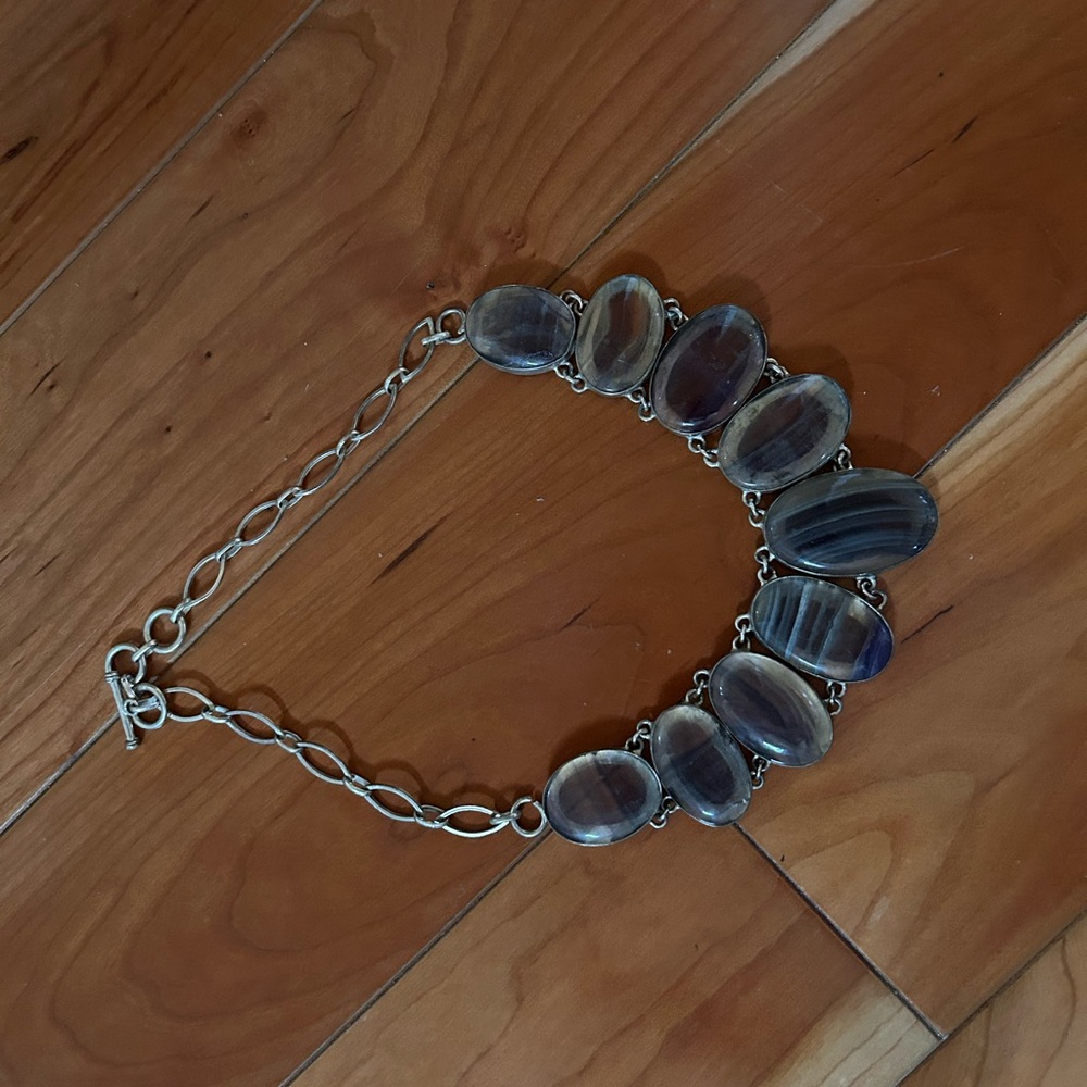 Sterling Silver Fluorite Necklace - image 6